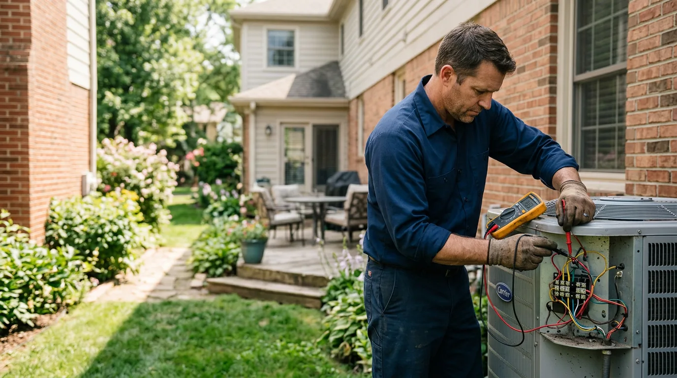 HVAC technician working near Elkland, PA